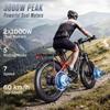 PHILIAM Electric Bike Double Motor 3000W Battery 52V 23Ah 60 /km H Tires 26x4.0 7 Speeds Double Suspension Hydraulic Brakes