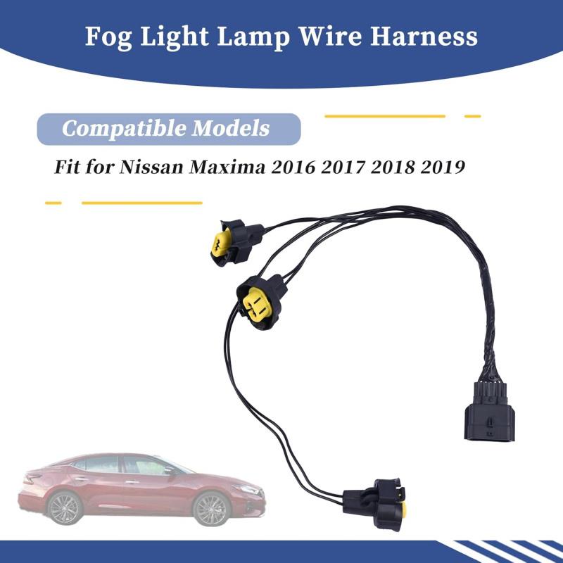 Fog Light Lamp Wire Harness Right Passenger Side for Nissan Maxima 2016 2017 2018  Wiring Harness Replace 24070-4RA0B