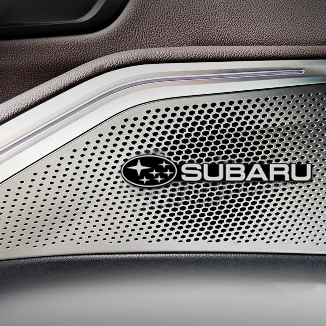 

Subaru Car Horn Logo Car Logo Decorative Stickers of Metal Decorative Car Sticker Car Cool Adhesive Car Enhance Your Look Stickers, (Set 10) Stickers,