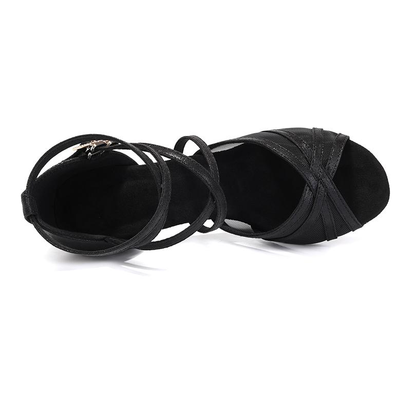 Síťované boty na latinskoamerické tance pro dospělé ženy profesionální střední podpatek moderní společenské taneční boty tango salsa na podpatku 5 cm