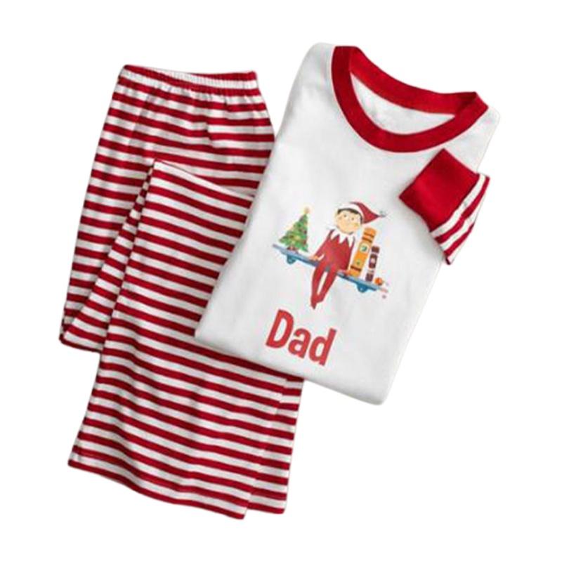 Festive Family Matching Christmas Pajamas Set Long Sleeve Sleepwear For Men Women Kids