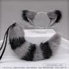 Handmade Fox Ear Headband Tail Set Cosplay Costume Accessories - Soft Plush Animal Ears Kit