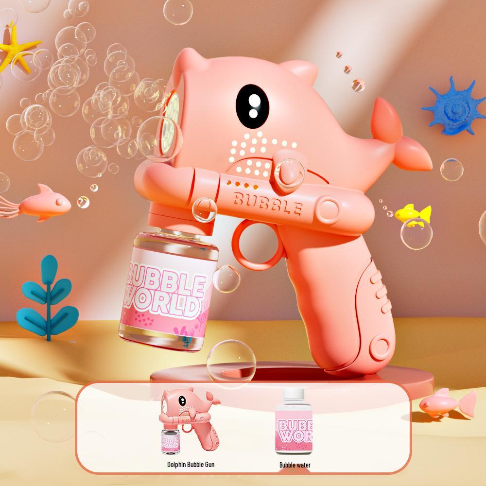 Children's Astronaut Bubble Gun - Automatic Gatling Bubble Machine Toy