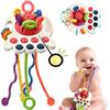Zabawka Sensoryczna Pop It Montessori Gryzak Dla Niemowląt 4W1 Antystresowa