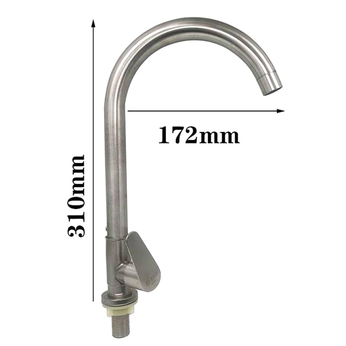 Stainless Steel Kitchen Faucet Single Handle Single Cold Water Tap