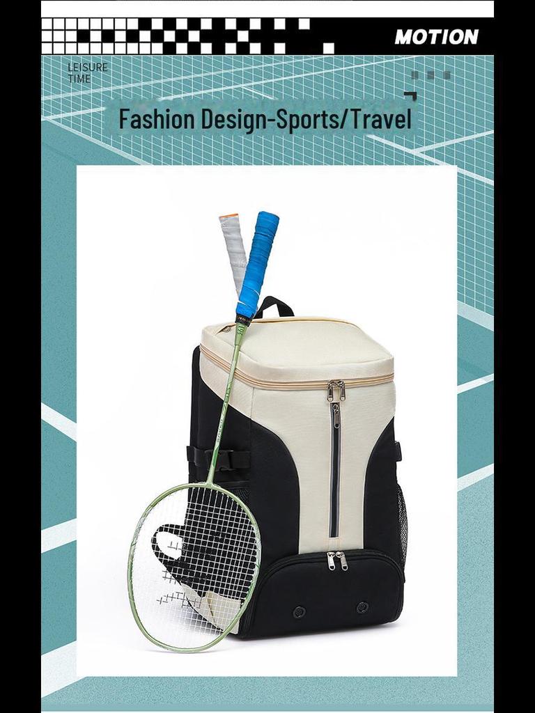Lightweight Multifunctional Gym Bag with Logo, Waterproof Oxford Cloth, Independent Shoe Compartment