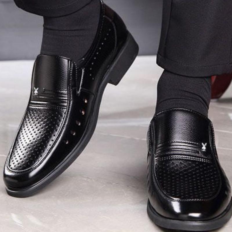 Hohle Sommer Plastik Britisch Lässig Business Formell Lederschuhe Herrenschuhe Einzelne Schuhe Freizeitschuhe Herren Lederschuhe