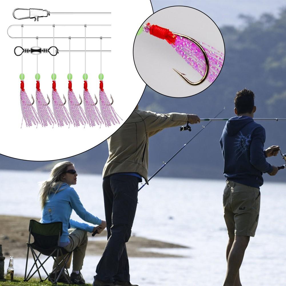 Fishing Hooks Colourful Fishing Tackle Plastic+steel