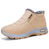Womens Winter Snow Boots Warm Short Cotton Shoes Non-slip Flat Heel Daily Hiking