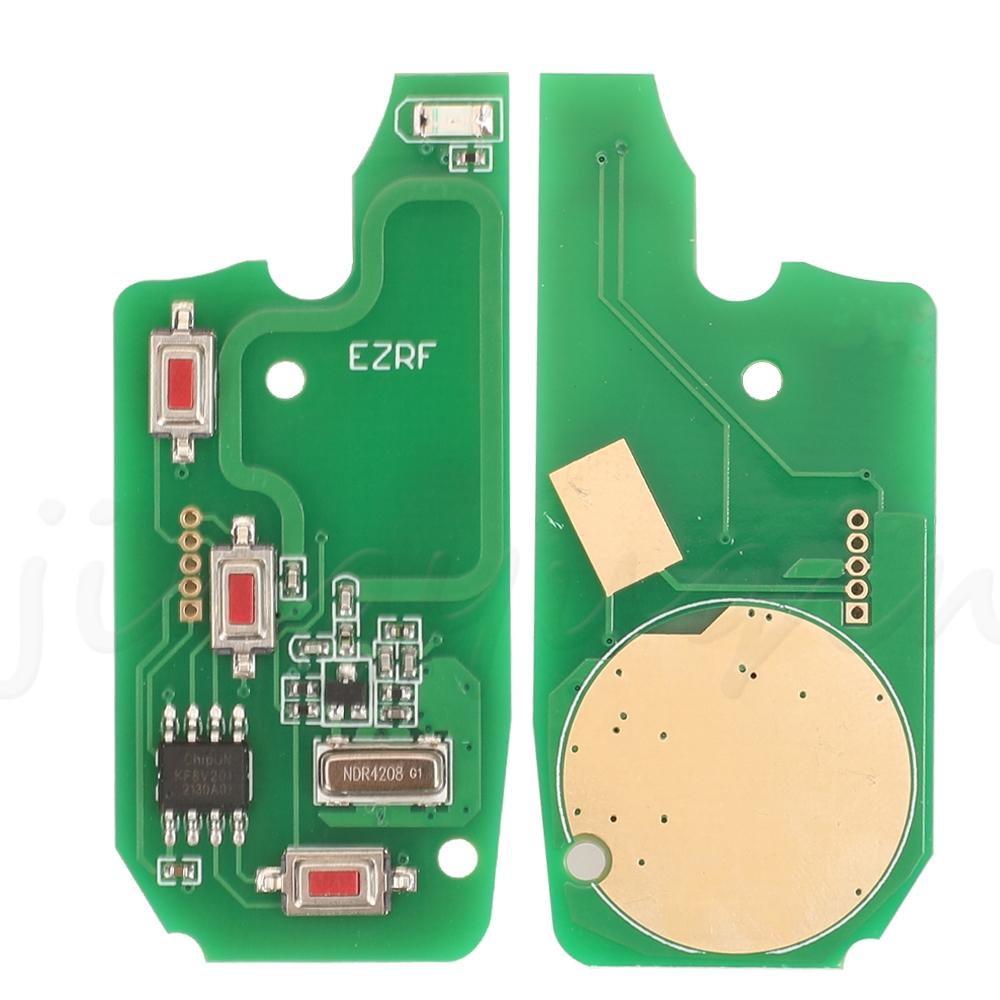 jingyuqin Flip Remote Car Key 433MHZ Megamos Crypto ID48 For Fiat Ducato Citroen Relay Peugeot Boxer Lancia With SIP22 Blade