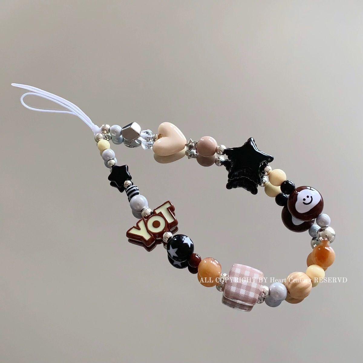 

Retro Beaded Cell Phone and Camera Lanyard Pendant