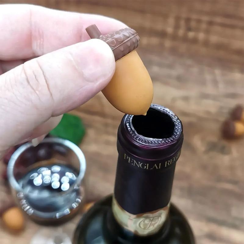 Wine Cork Drinkware Home Silicone Plug Bar Accessories Pinecone  Household Red Wine Hat Chestnut Shape Silica Gel Barware