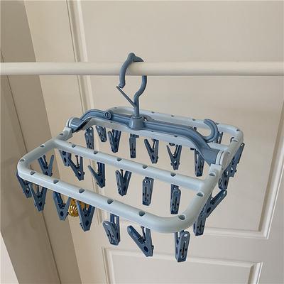 32 Pinces Séchoir à Chaussettes Rotatif Pliable Séchoir à Vêtements Séchoir à Chaussettes Sous-vêtements Coupe-vent Ménager Adultes Rangement Séchoir à Linge