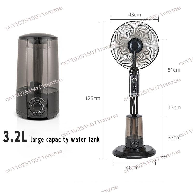 Misting Cooling Fan with Round Base Household Office Water Mist Fan