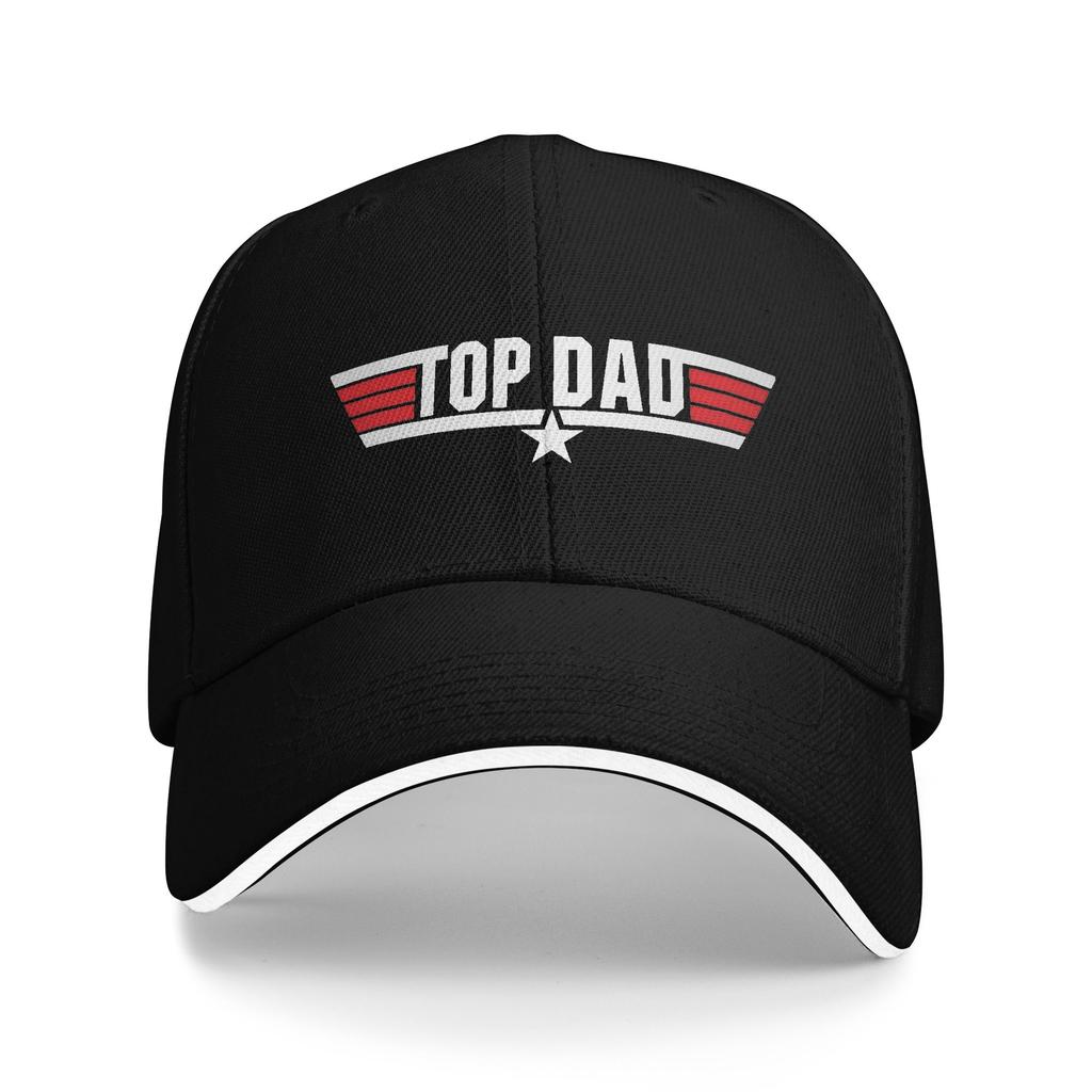 Top Gun Logo Sandwich Hats Unisex VintageBaseball Cap S Movies Hat Adjustable Polyester Cap Spring Hat