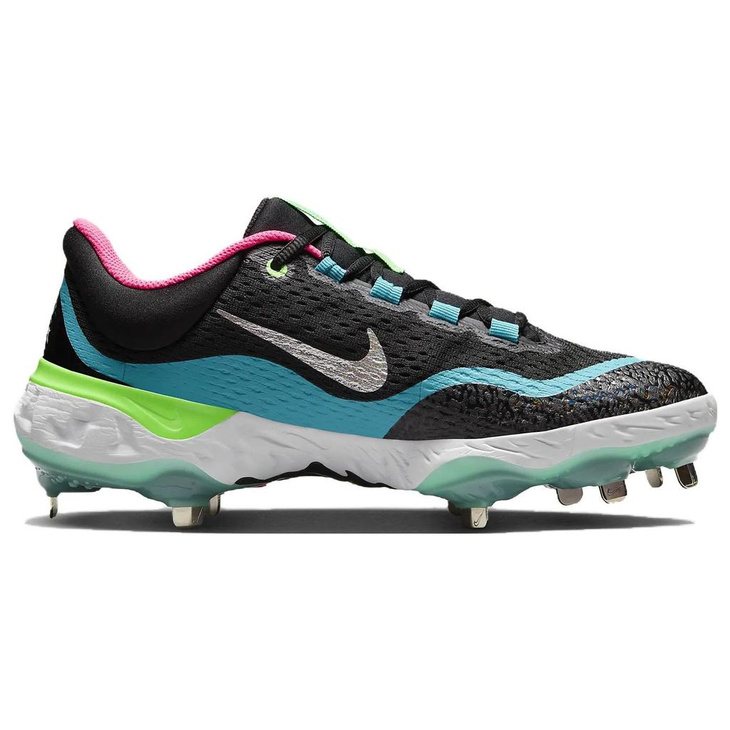 Nike Alpha Huarache Elite 4 Low Black Teal Pink Men Sneakers Teal-Nebula Hyper-Pink White DJ6521-002