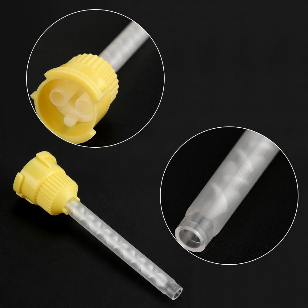 50 buc vârfuri de amestecare din silicon dentar de unică folosință, 70 mm, 4,2 mm 1:1