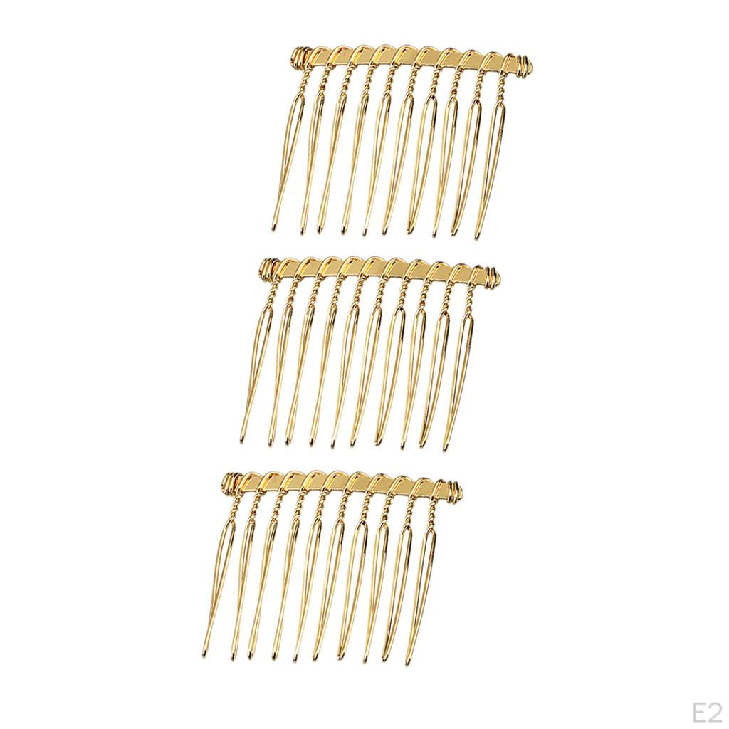 Fancy DIY Metal Wire Hair Clip Combs Bridal Wedding Veil for Women