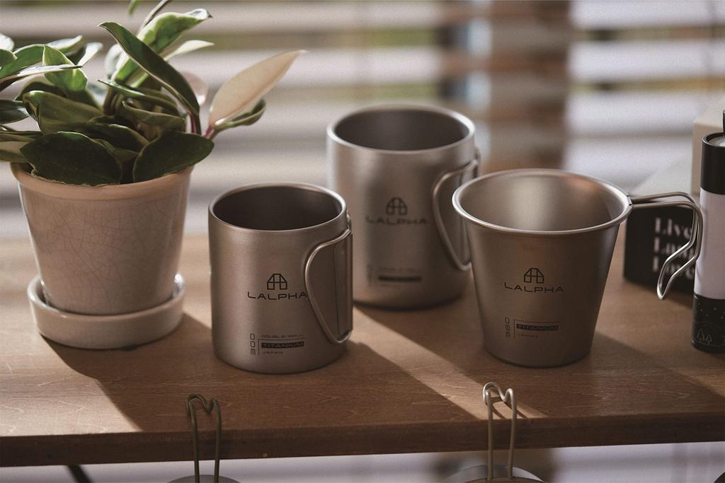 LALPHA Titanium Single Mug, 380ml, Deep Stackable Cup, Made in Tsubame-Sanjo, SMG-380T