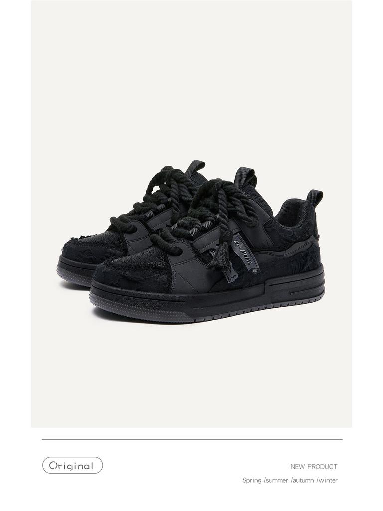 Black Knight Trendy Casual Sneakers - Unisex Style