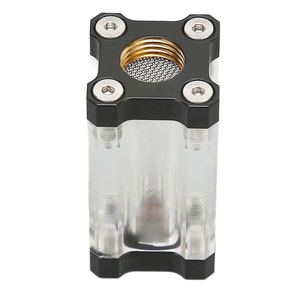Water Cooling System Filter 40 Mesh Single Sided Filter Computer Water Cooling System Brass Acrylic G1/4 Thrd Liquid Filter