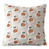 Halloween Plush Faux Fur Pillowcase Washable Ghost&Pumpkin Pillow Cover Throw Pillow Cover for Couch Sofa Bedroom Home Decor