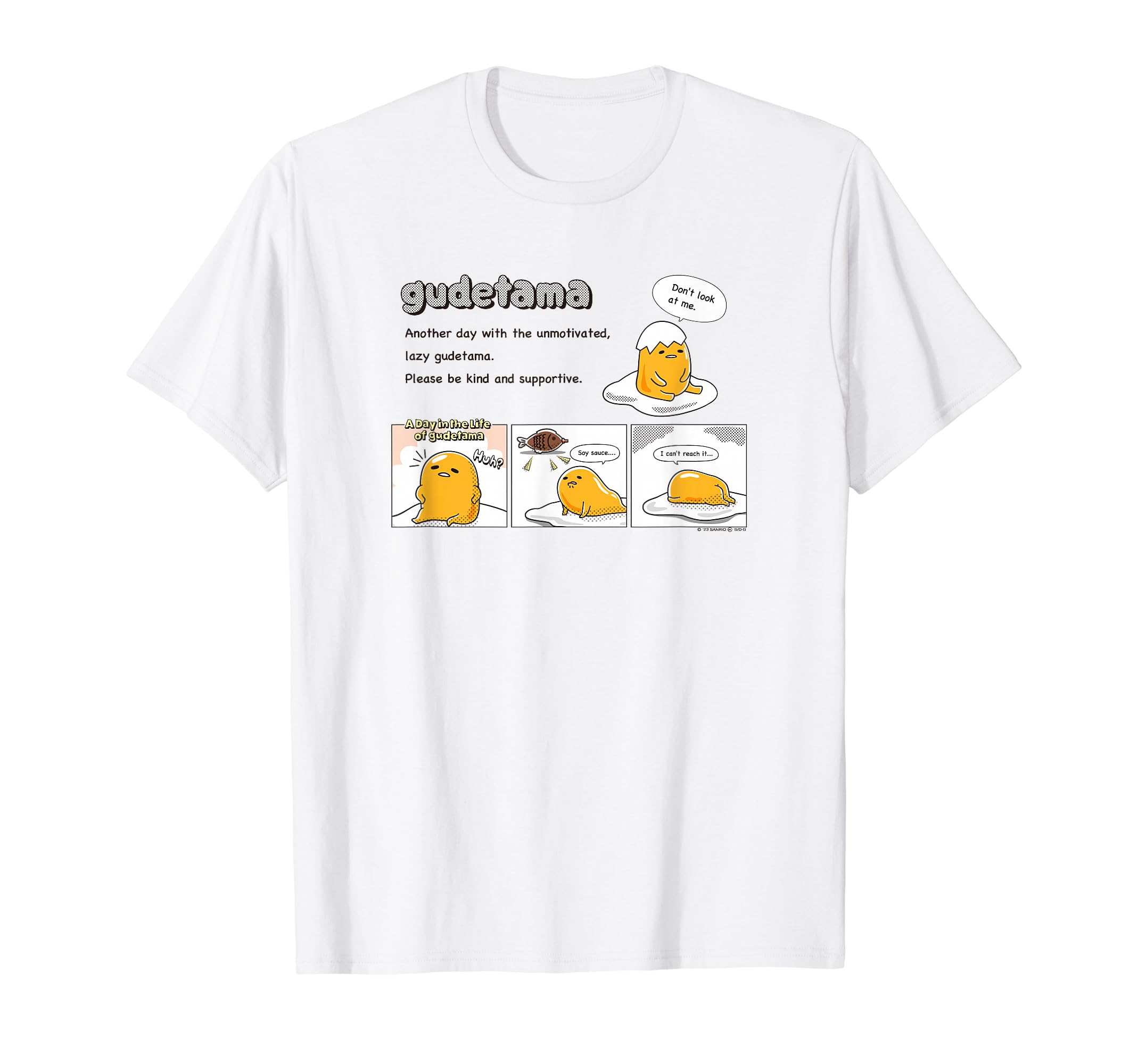 Футболка Gudetama Комикс Светлый Цвет