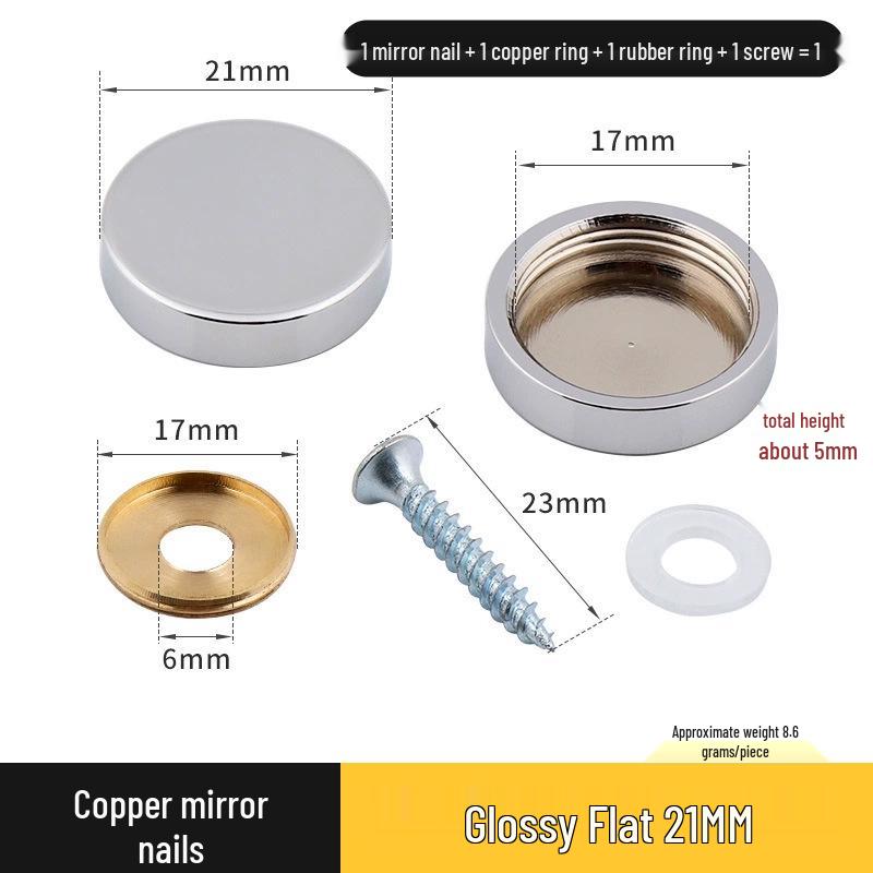 Copricerchio Specchio Rameo per Coperture Decorative