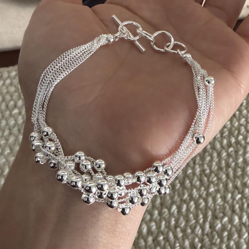 100% Solid 925 Sterling Silver Retro Bracelet for Women Men Vintage Handmade Wide Heavy Hollow Heart Bracelet Birthday Gift