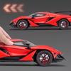 1/24 Scale Apollo IE Supercar Alloy Limousine Diecast Car Model Toy Sound Light Pull Back Kid Birthday Gift Collect Home Decorat