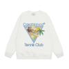 Grenzüberschreitende trendige Marke Casablanca Casablanca Buchstabe gemaltes Print 380g Herren- und Damen- Rundhals-Pullover