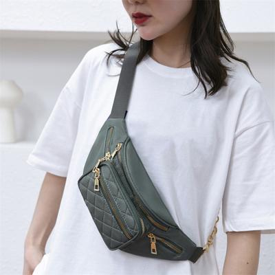 Heuptas Multi-vakken Rits Grote Capaciteit Verstelbare Band Waterdicht Nylon Dames Fanny Pack Crossbody Borsttas Buitengebruik