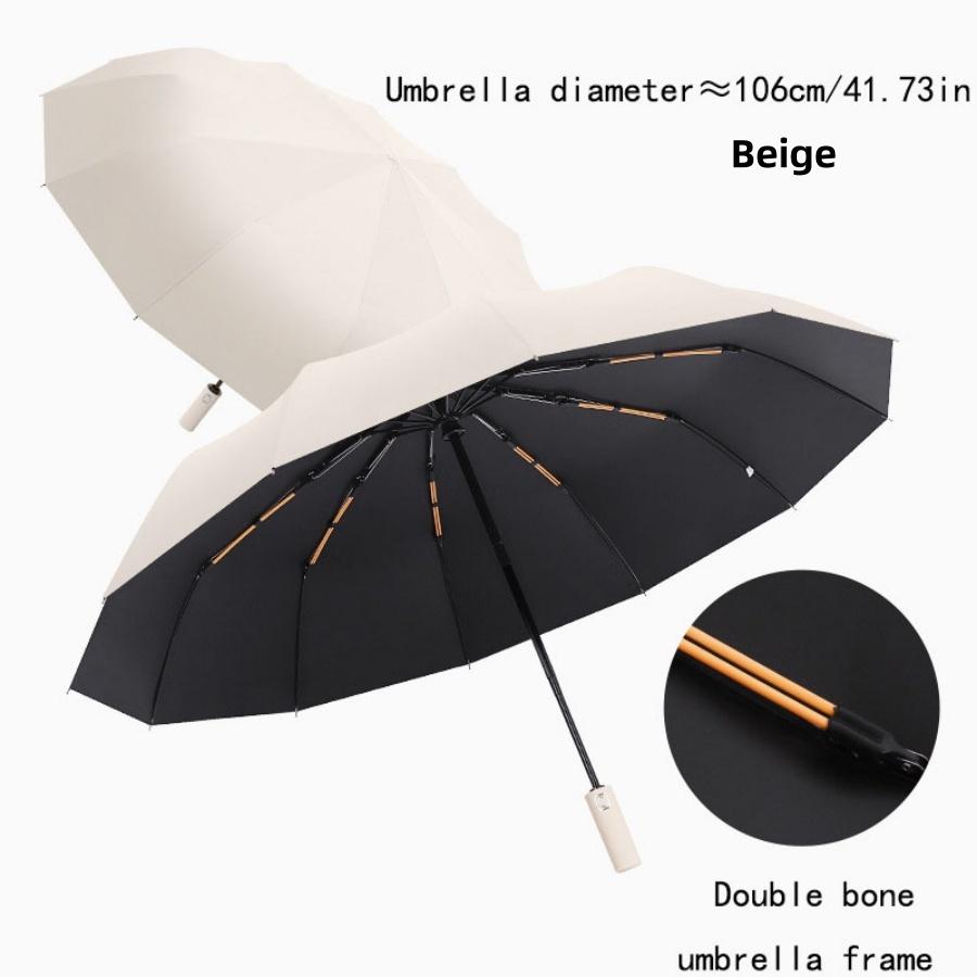 Super Large Foldable Umbrella With Anti UV and Sun Protection, Reinforced With 24 bones, Windproof and Waterproof Large
