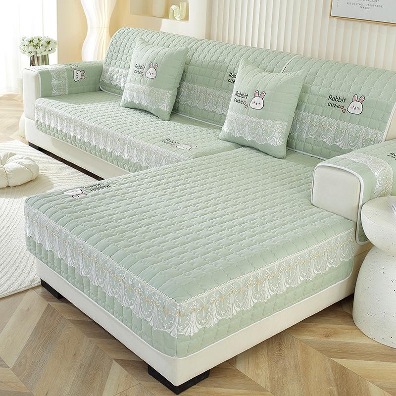 Embroidery Fabric Universal Non-Slip Thickened Sofa Cushion Simple Fashion Sofa Cover Back Towel  New