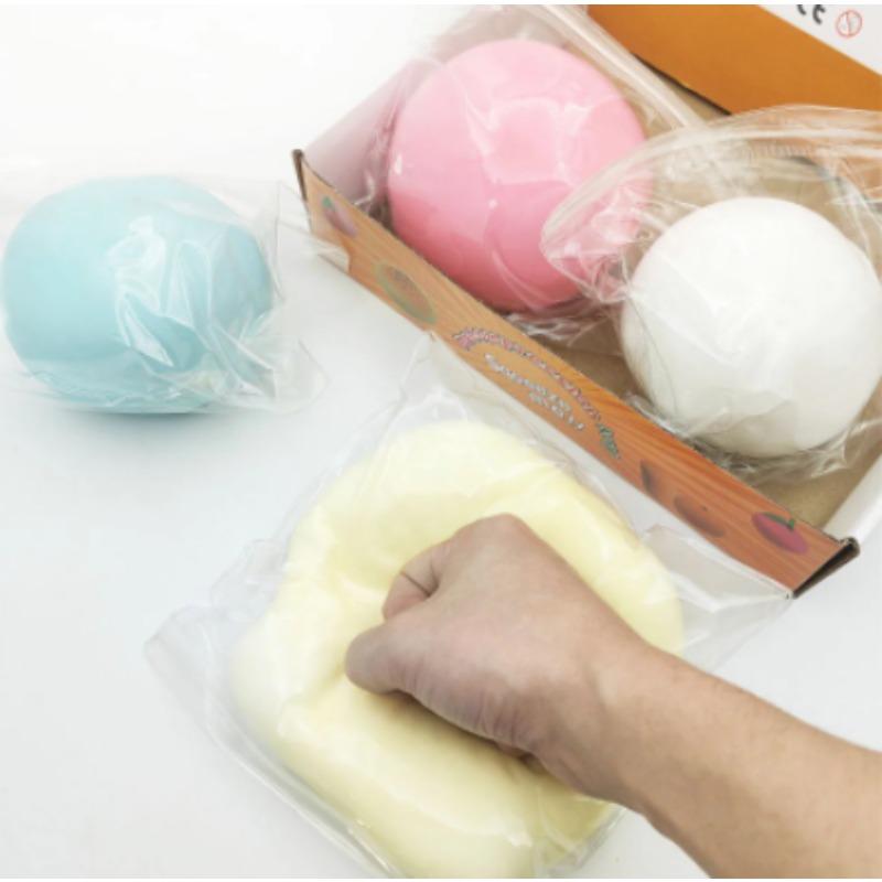Hi Taba Squishy 10Cm Cheese Ball Stress Relief Extra Large Soft Toy For All Ages Fun And Relaxation