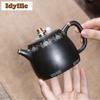 300ml Yixing Purple Clay Teapots Handmade Colour Enamels Pot Raw Ore Zhu Mud Reducing Roasting Kettle With Filter Zisha Tea Set