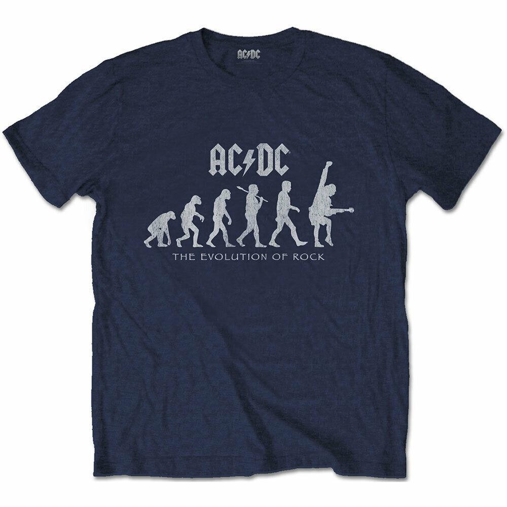 

Футболка унисекс Ac Dc Синяя Evolution Of Rock ly Licenseds