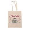 Tote Bag - PLANETEE - Charlotte the Most Beautiful - Jute - Printed In France - Eco-responsible