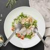 Pure Titanium Portable Eating Utensil Non-Slip Handle Lightweight Dinner Spork  Hiking