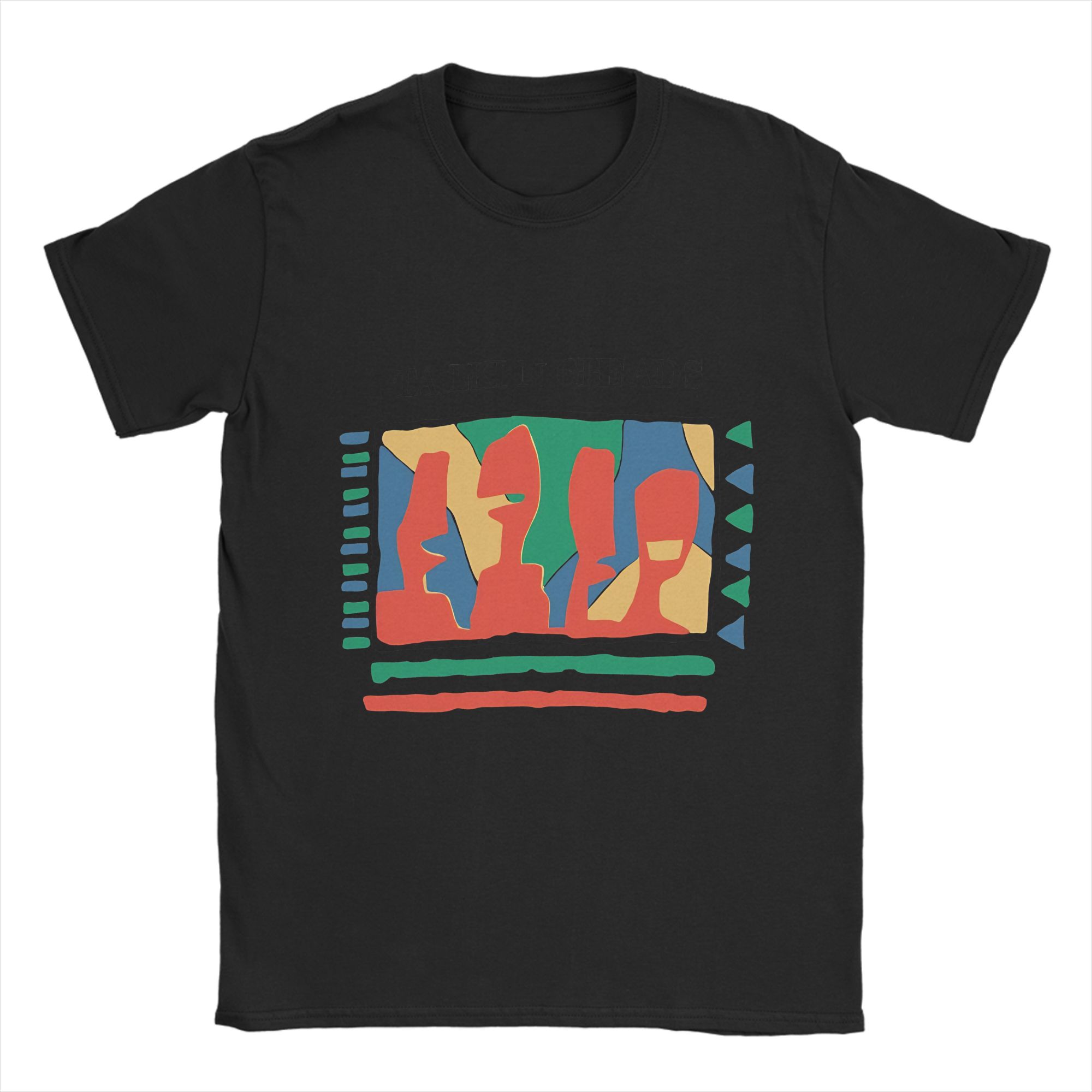 

Men Talking Heads T Shirts Cotton Tops Hipster Short Sleeve Round Collar Tees Plus Size T-Shirts - Men s Summer Cotton Grap... 5XL різнокольоровий