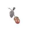 Rare Peach Moonstone Pendant 925 Solid Silver Gemstone Jewelry Tow Tone Pendant PP-55-21