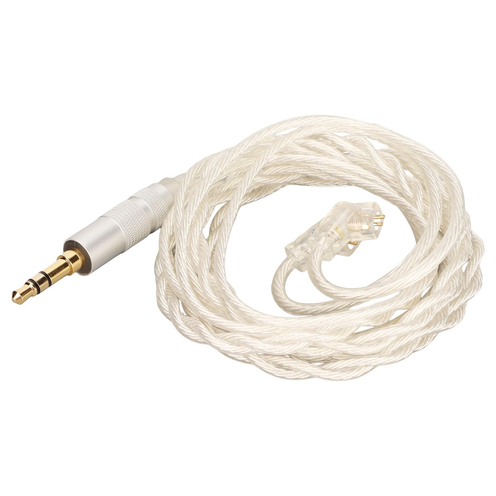 

Кабель для обновления наушников, 2-контактный разъем 0,78 мм, штекер 3,5 мм, посеребренный медный сердечник, замена наушников