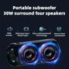 Portable Speaker,Wireless Bluetooth Speaker,IPX7 Waterproof, 40W Loud Stereo Sound,13H+ Playtime with Lights, for Home Outdoor