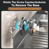 Suction Cup Storage Rack Wall Mounted No-Drill Bathroom Kitchen Drainage Organizer Carbon Steel