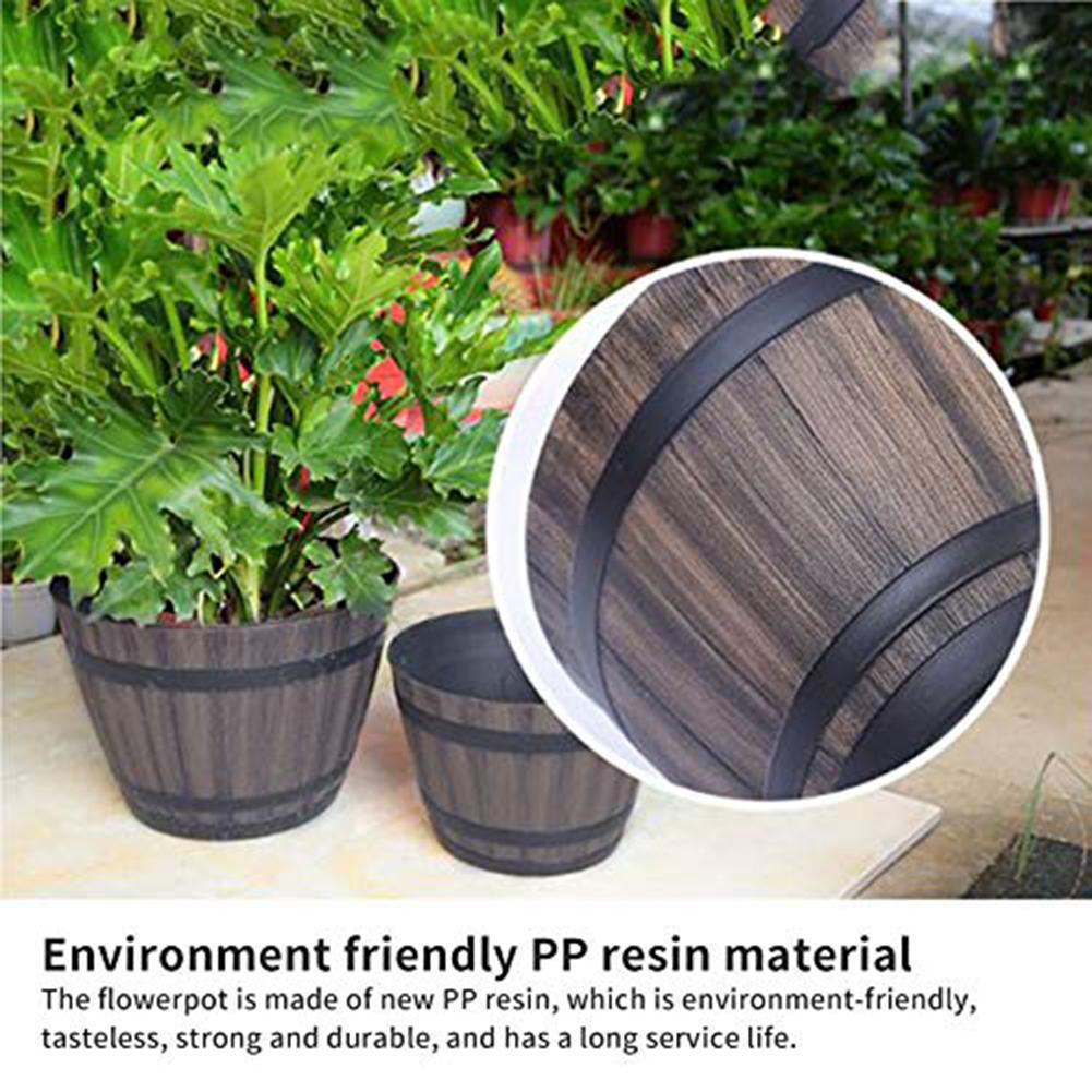 Garden Whiskey Bucket Succulent Flowerpot Outdoor Decor Pots Indoor Flower Pot#