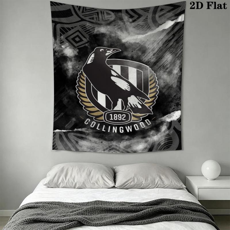 Collingwood Wall Tapestry Aesthetic Wall Hanging Printed Fabric Blanket Decorative Tapestries for Bedroom Living Room Home Decor