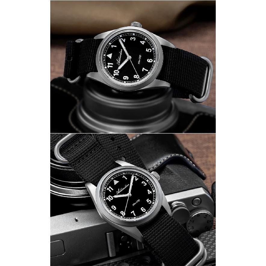 ADDIESDIVE Quartz Watches VH31 Movement Nylon Strap 36mm 100M Waterproof Reloj Hombre 316L Steel Luminous Watch For Men's