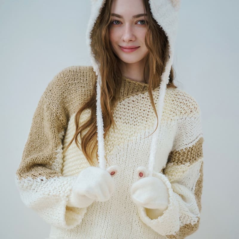 

Меминн Кролик Петля Наушники Муфта 3 Цвета Bear earmuffs (camel)