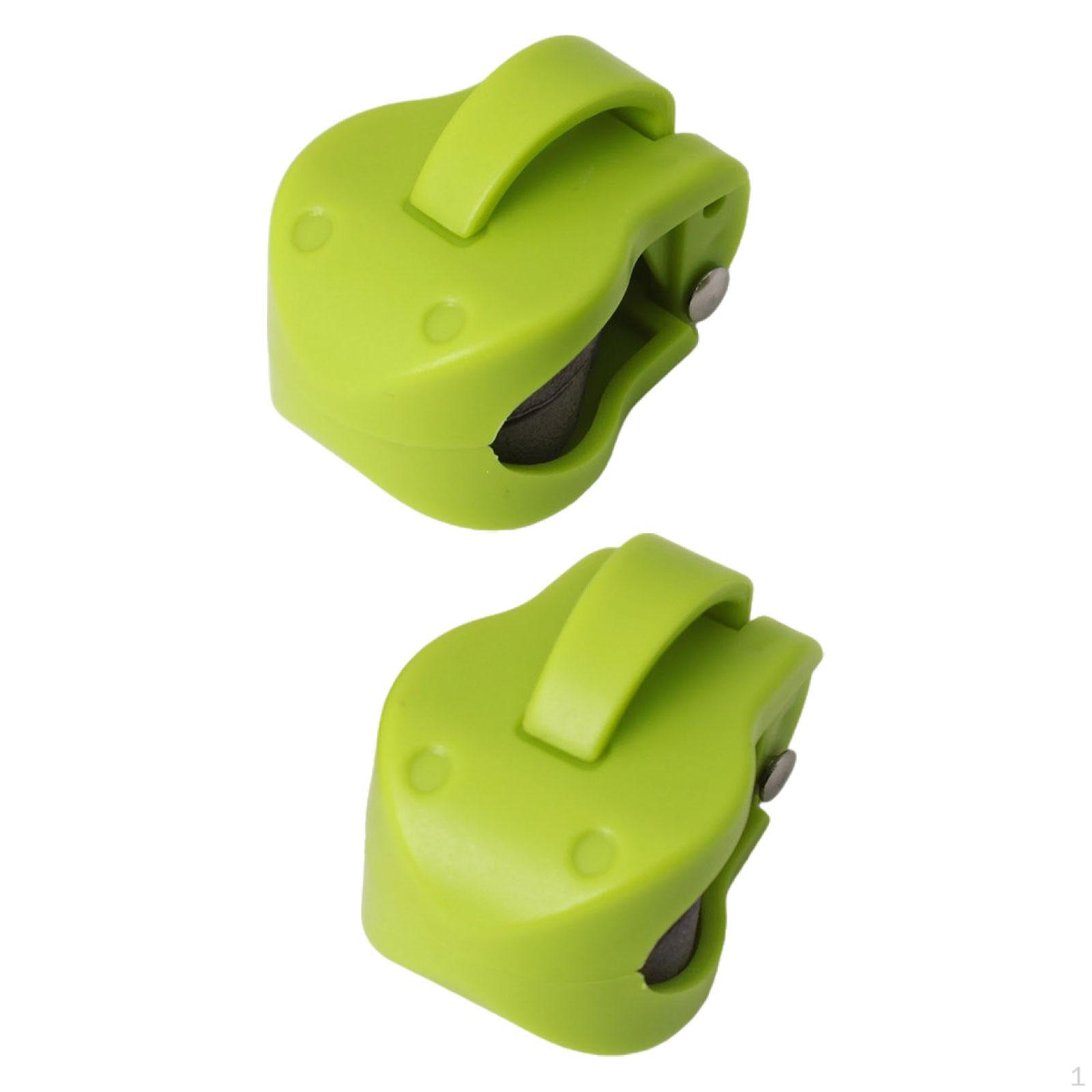 

2 Fishing Rod Holder Clips, Straps, Non-Slip Grip, Multifunctional Fixed Ball for зелёный