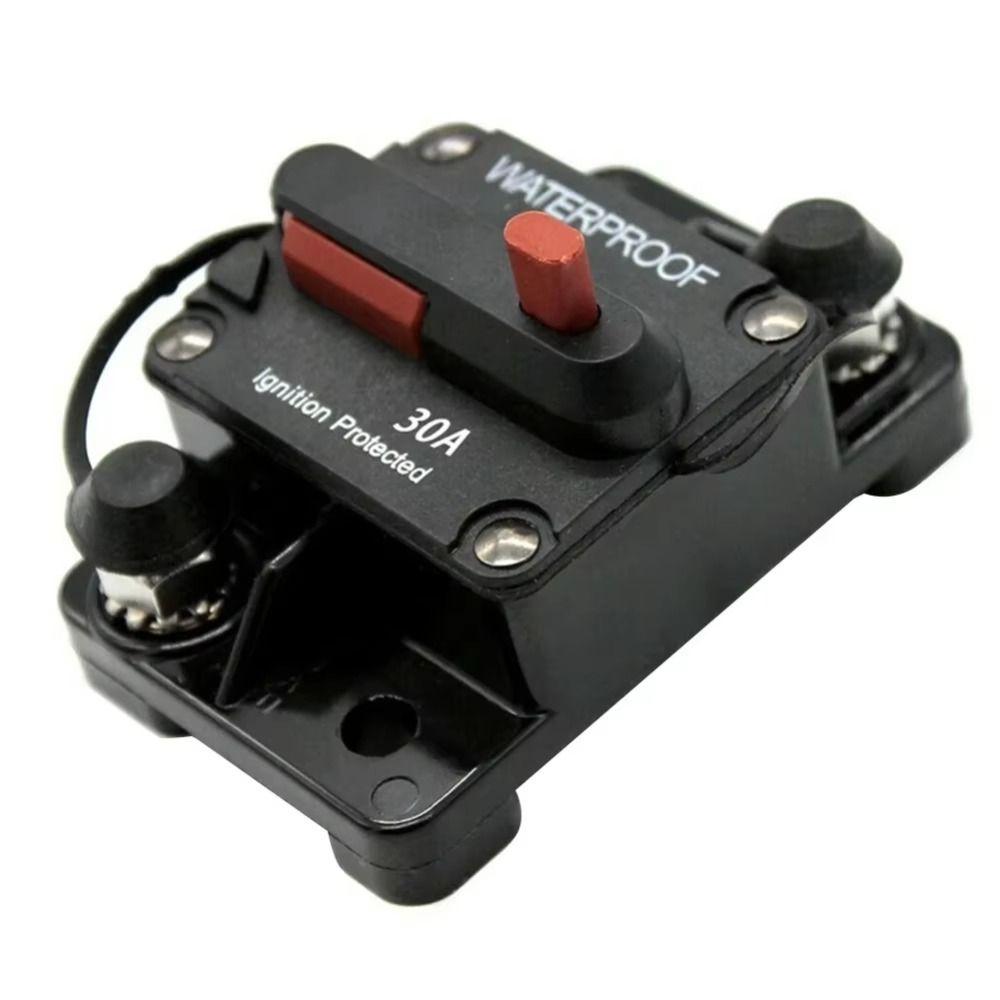 Dual Battery Fuse Reset Device Waterproof DC Circuit Breaker Manual Reset Circuit Breaker  Boat